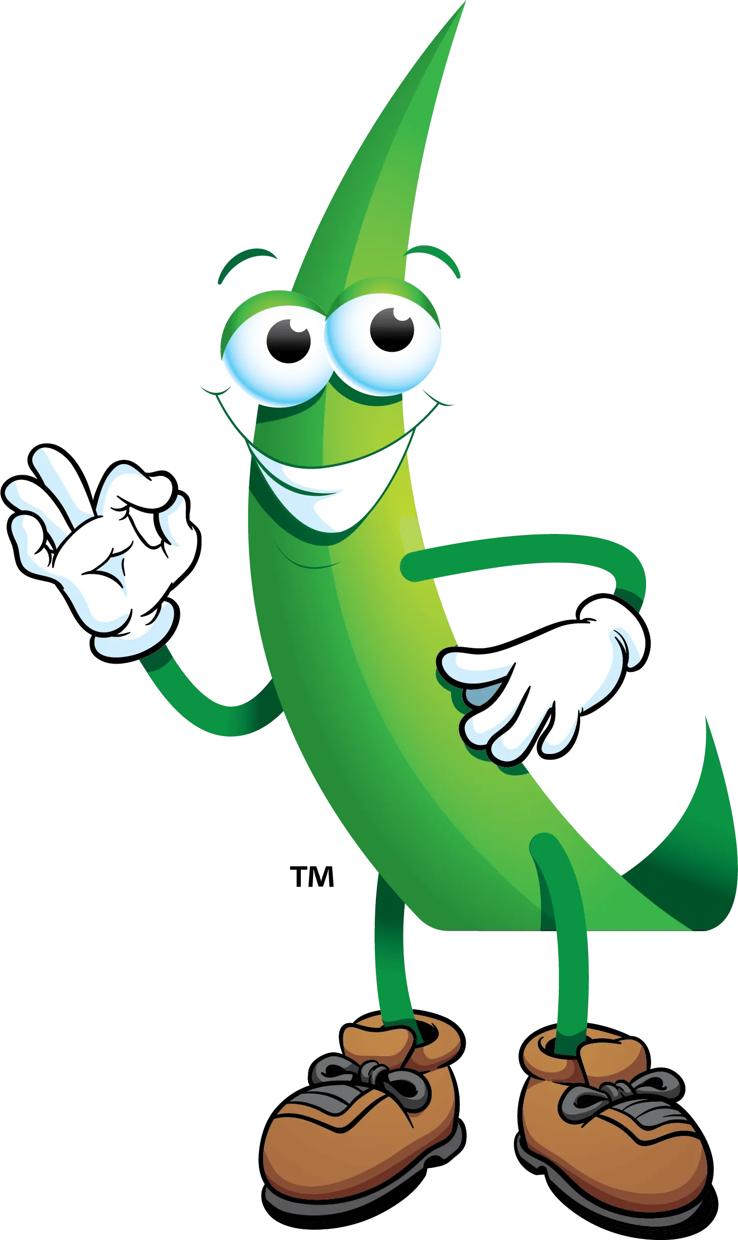 Reliable Lawn Care's mascot bladey